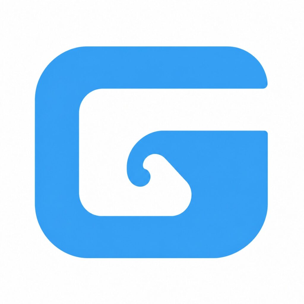 Glasslon Favicon Blue - White BG